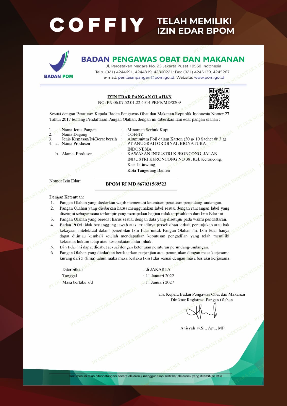 Coffiy BPOM